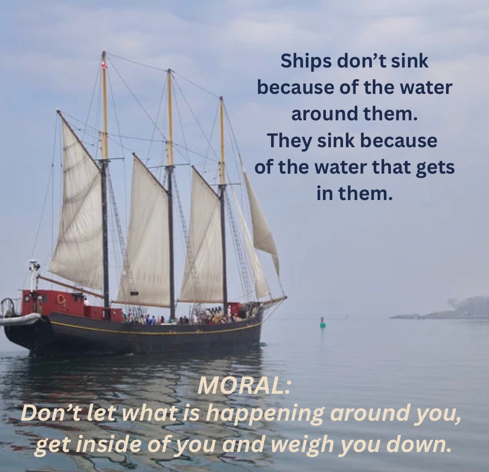 Ships don’t sink