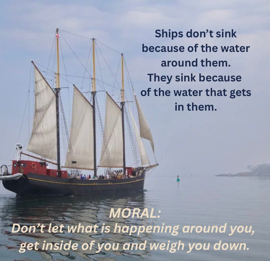 Ships don’t sink