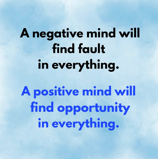 A negative mind