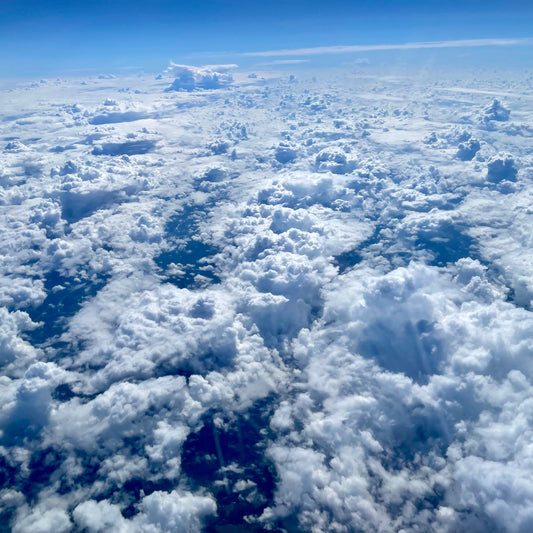 High above the clouds